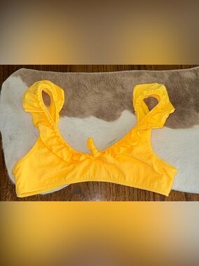 Zara Yellow Bikini Top
